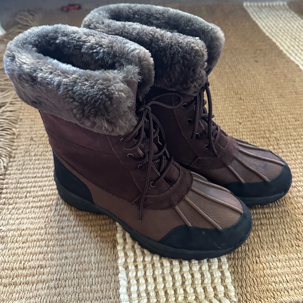 Bearpaw BEAR PAW Mens Sheepskin Duck boot Shearling Size 10
